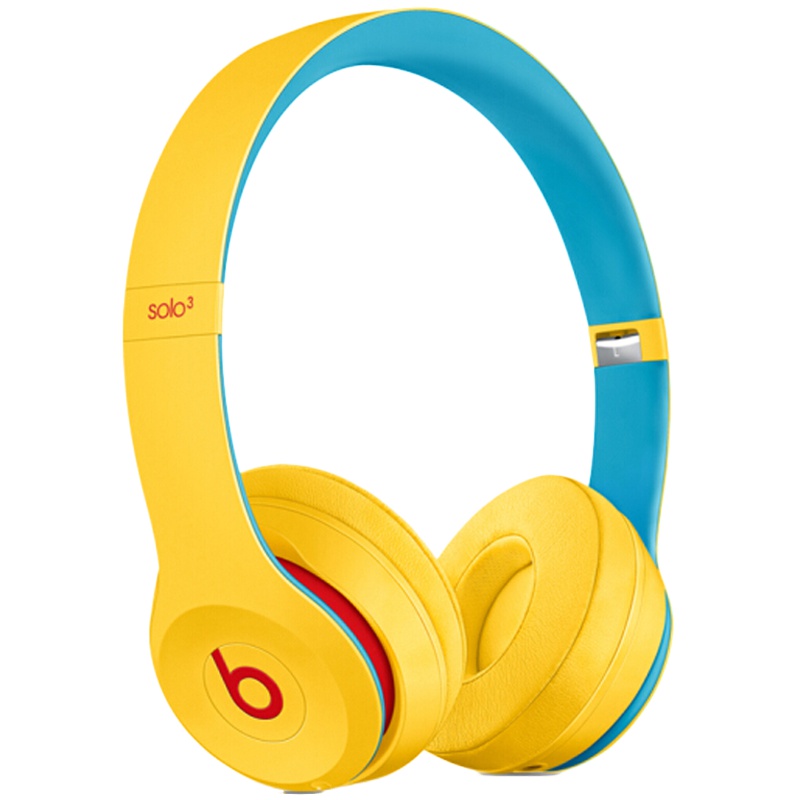 Beats Solo3 Wireless 头戴式无线蓝牙耳机音乐耳机 学院黄