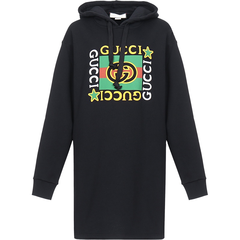GUCCI 古驰 女士 棉质兜帽连衣裙 610144 XJB8V