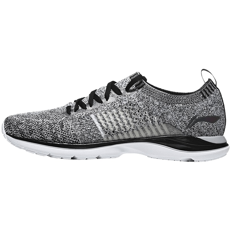 【自营】李宁LINING男子跑步鞋轻休闲运动鞋ARBN009 ARBN009-5标准黑+标准白+银灰色