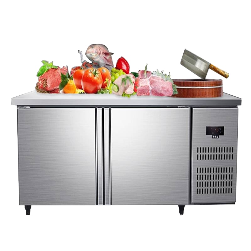 希冷(XILEN)保鲜工作台冷藏冷冻冰箱厨房操作台冰柜卧式冷柜商用 1.8*0.6/0.8*0.8米 双温