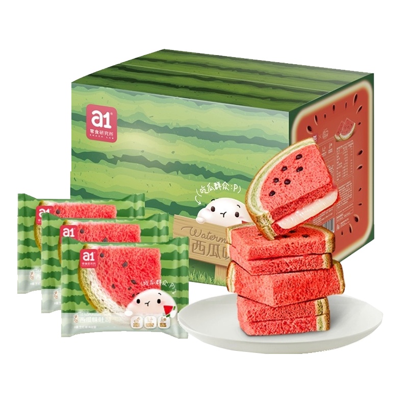 a1西瓜吐司480g*2盒夹心面包