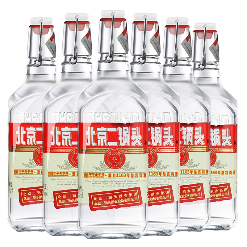 永丰牌 北京二锅头 清香型(出口型小方瓶)永丰二锅头红标42度 箱装500ml*6瓶