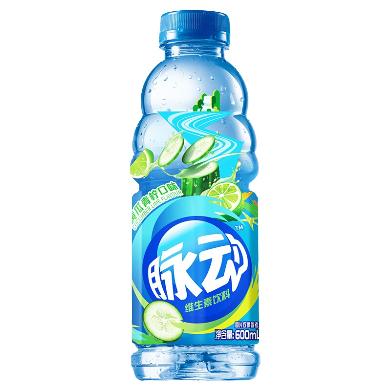 脉动（Mizone） 维生素饮料 黄瓜青柠口味 600ml*15瓶