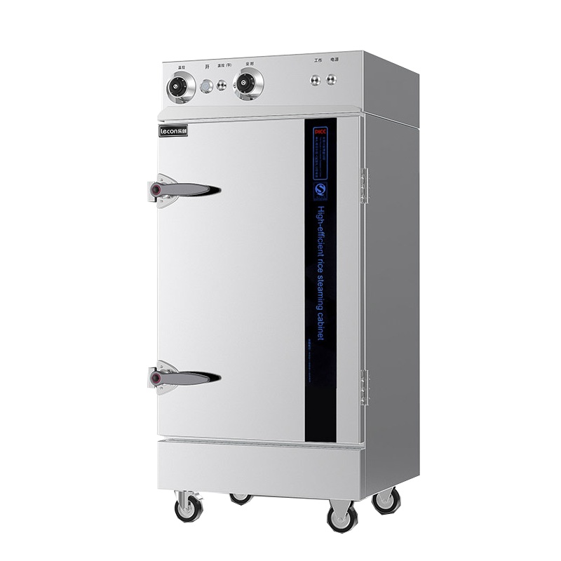 乐创(lecon) 商用蒸饭柜 10盘 普通机械款大型蒸饭车 LC-J-ZC10