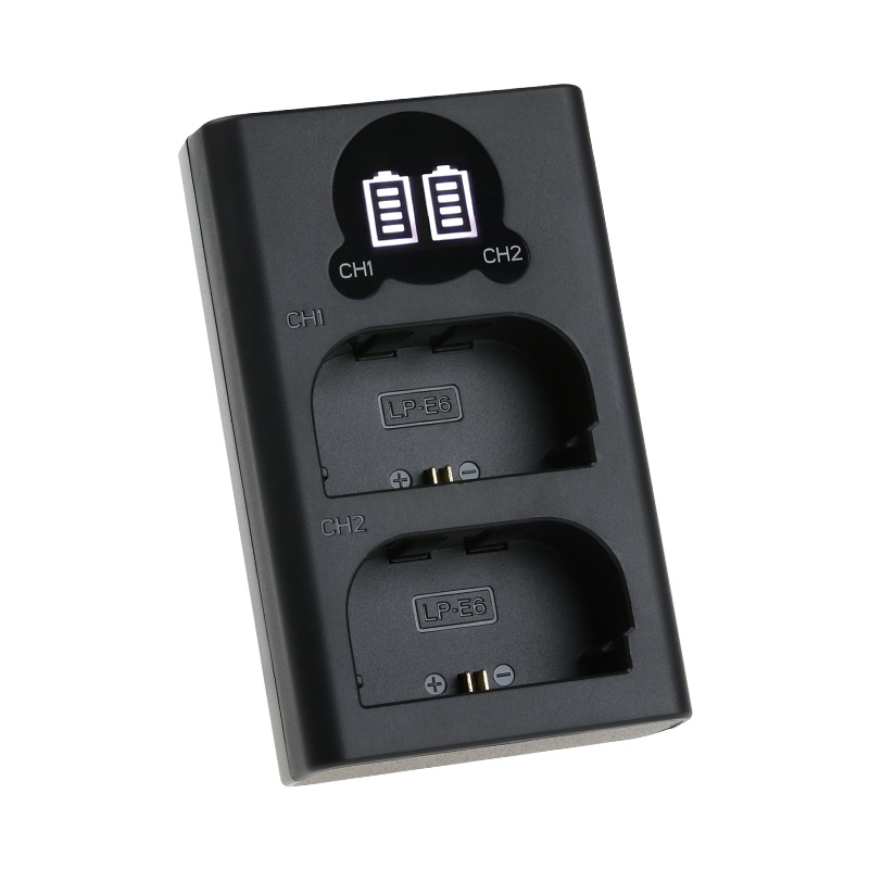 沣标 捕捉者摄影家EL15液晶显示充电器for尼康D800 D600D7000D7100D850移动双充槽充电器