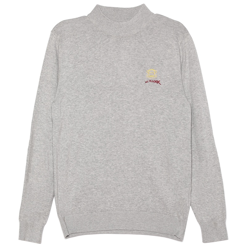 Paul Frank/大嘴猴冬季新款针织衫韩版潮流修身高领男士毛衣