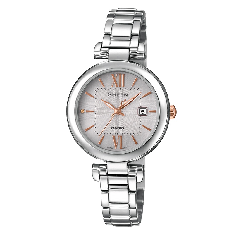 CASIO卡西欧 石英表 女 SHEEN系列日韩品牌商务休闲时尚女士腕表SHS-4521D-4A