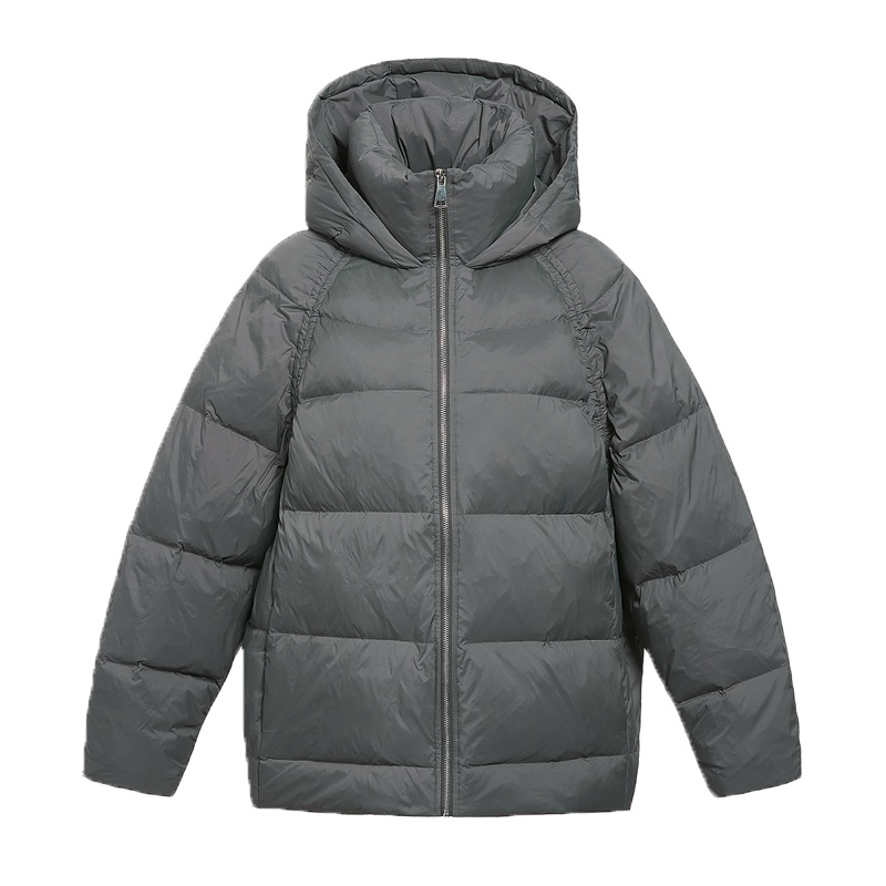 鸭鸭(yaya)冬新款兔毛领甜美气质短款羽绒服白鹅绒女装休闲外套