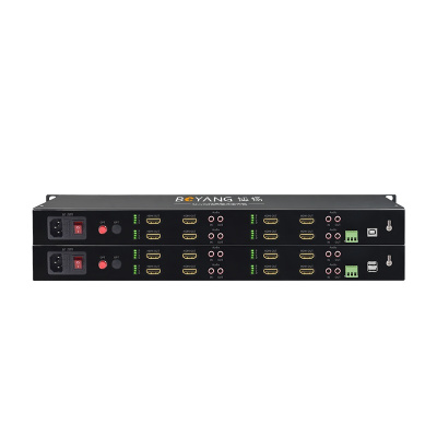 博扬 HDMI-KVM视频光端机 8路HDMI视频+独立双向音频+RS232+USB 1对价 BY-8HUASR