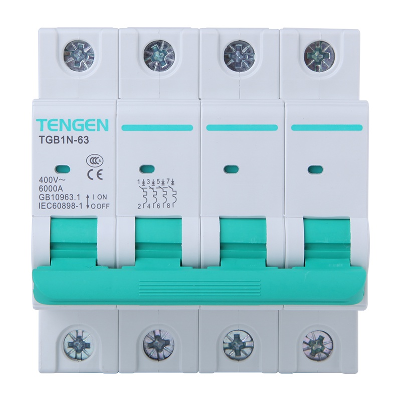 天正电气 TGB1N-63 4P C 40A 6KA 01060270203 微型断路器