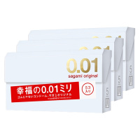 冈本OKAMOTO避孕套幸福001超薄避孕套 5个/盒 日本进口 超薄款[3盒装]