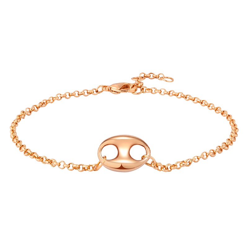 MYFD 手链女18K包金知性优雅系列豆蔻手链MYB18332GP