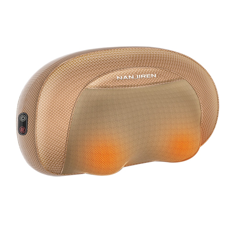 南极人(NanJiren)按摩枕NBX8F50373 豪华款香槟金颈椎按摩器肩颈部腰部按摩仪多功能全身家用车载电动按摩枕