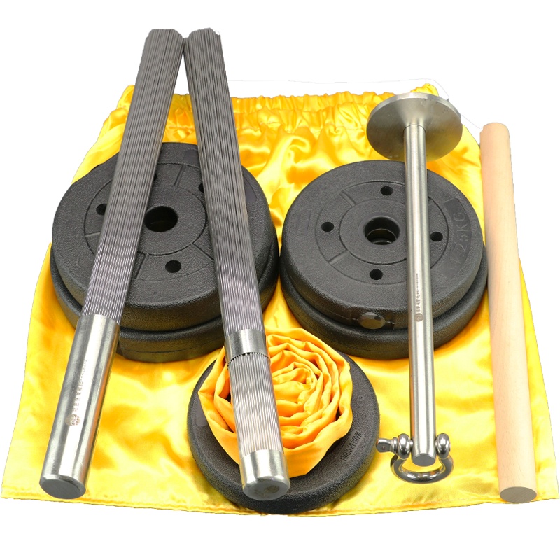 洗髓功吊具套装 5斤洗髓功拍打棒配重铃片全套硬气功易筋经洗髓经