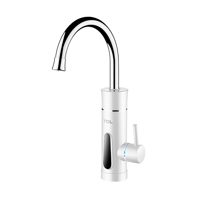 TCL即热式电热水龙头家用过水热3秒速热小厨宝自来水加热智能数显下进水TDR-30HX白色