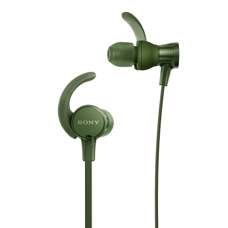 索尼（SONY）MDR-XB510AS 防水运动耳机 IPX5/7 耳挂式 绿色