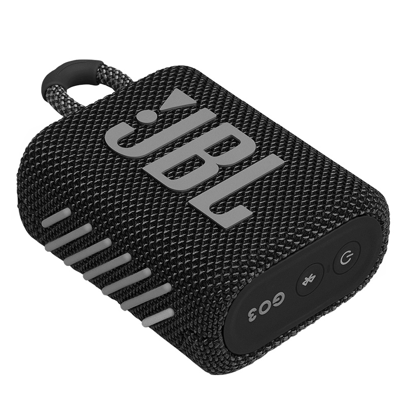 JBL GO3 音乐金砖三代 便携式蓝牙音箱 低音炮 户外音箱 迷你小音响 快速充电长续航 防水防尘设计 黑色