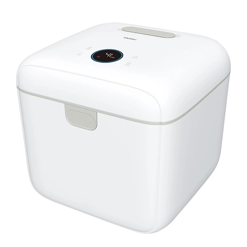 海尔(Haier)奶瓶消毒器带烘干 宝宝紫外线消毒锅10L双灯管 奶瓶收纳箱婴儿消毒柜HBS-U202