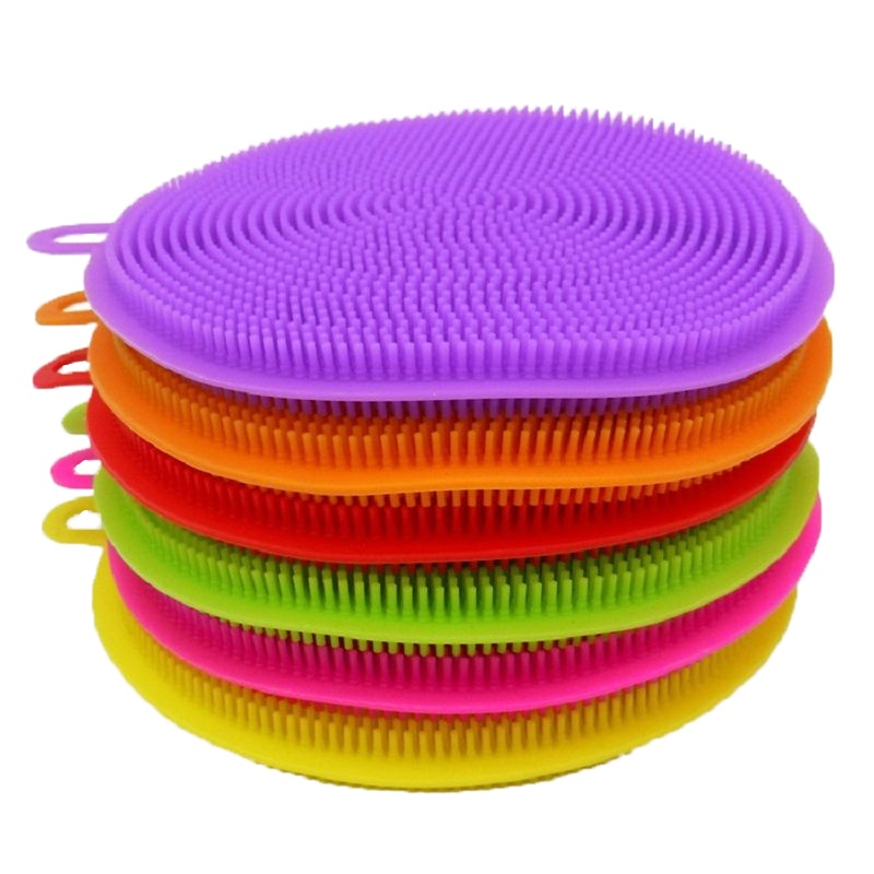 【10个装】洗碗神器多功能硅胶洗碗刷百洁刷洗碗刷不沾油懒人厨房用品