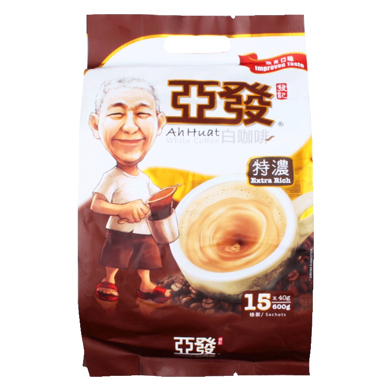 [咖啡达人推荐]亚发 特浓速溶咖啡粉 白咖啡 600g/袋 进口咖啡 速溶咖啡 马来西亚进口