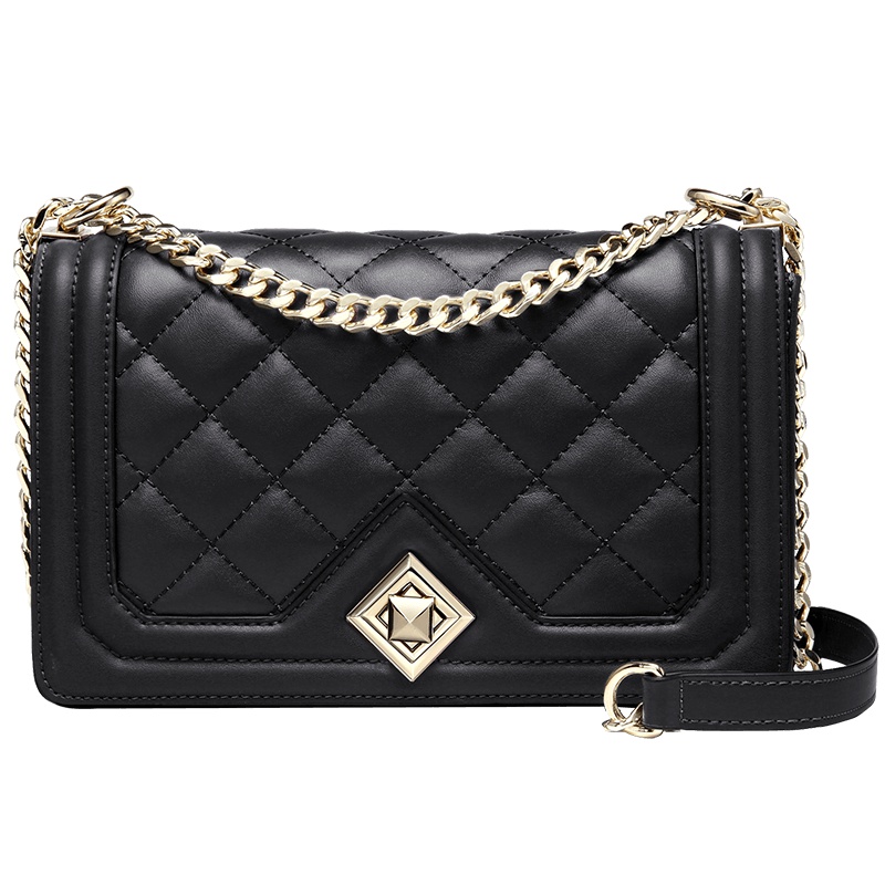 高尔夫GOLF新款单肩女包 时尚牛皮女包单肩包斜跨包 链条斜挎包