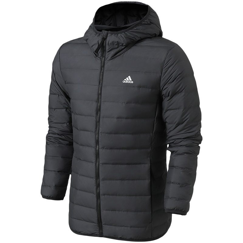 阿迪达斯男服羽绒服保暖连帽外套户外休闲运动服CY8738
