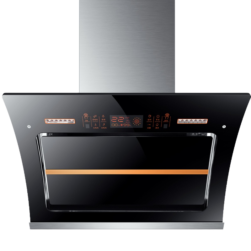 双电机自动清洗抽油烟机壁挂式抽烟机家用侧吸式厨房黄金蛋吸油烟机 750宽双电机+人机体感应开关(高配置免拆自动清洗)C3