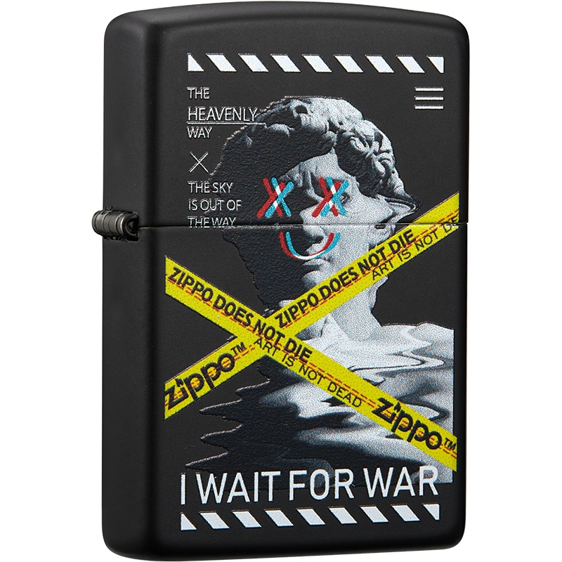Zippo芝宝打火机美国进口防风煤油打火机暗黑系之宝个性彩绘218-C-000068叛逆警戒