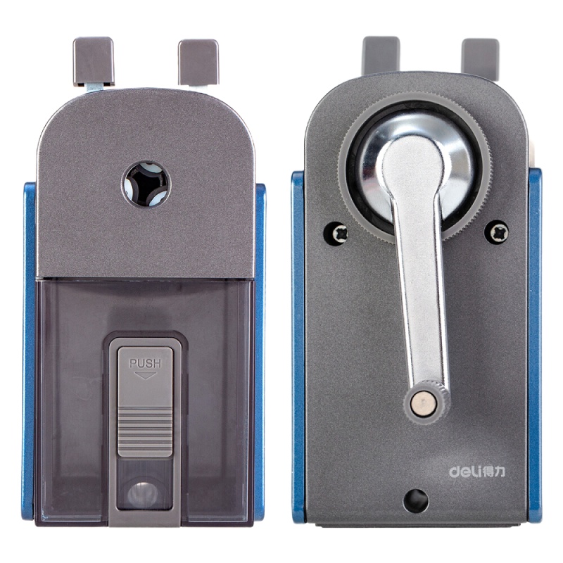 得力(deli)71150 金属防摔办公削笔机 学生铅笔削笔器/转笔刀/卷笔刀 蓝色