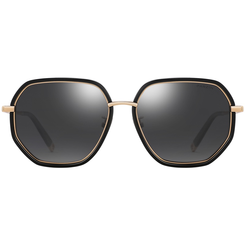 帕森复古偏光太阳镜女 时尚多边形不规则大框彩膜墨镜驾驶镜9910