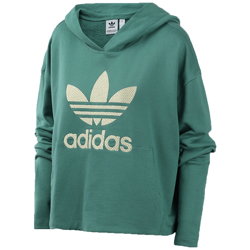 adidas阿迪达斯三叶草女服卫衣连帽时尚运动休闲服FM2649
