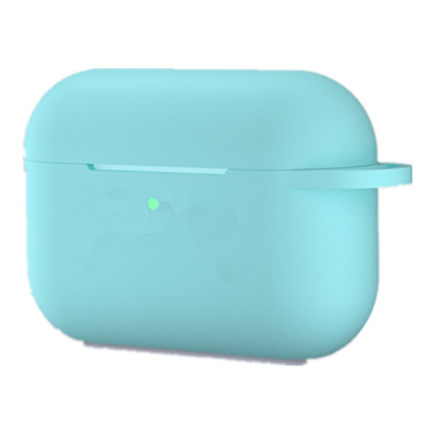 适用苹果airpods pro夜光保护套airpods 3代 液态硅胶软套蓝牙耳机超薄防摔保护壳 夜光蓝色