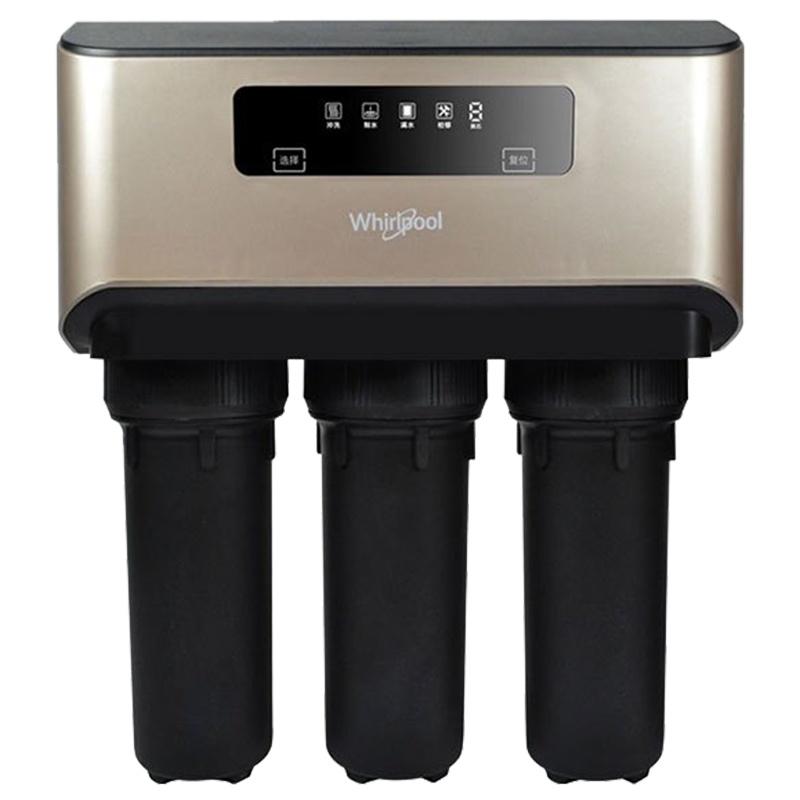 Whirlpool/惠而浦净水机R500C88净水器 直饮 500加仑厨下式 家用 进口反渗透膜 1:1纯废水比 大流量