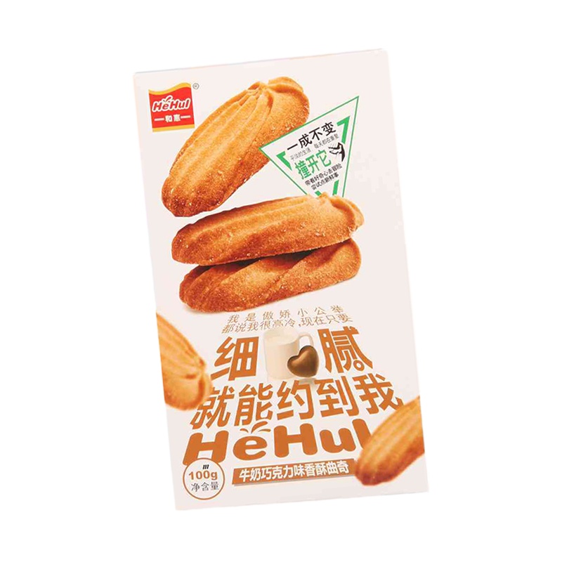 和惠牛奶巧克力味香酥曲奇100g