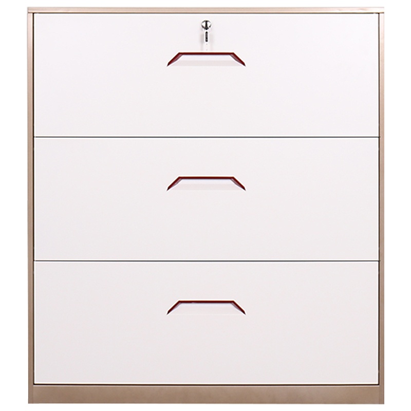 三圣 办公家具拆装文件柜办公柜资料柜收纳柜铁皮柜 卡箱挂捞柜 FC/A4立式档案柜加宽900型三抽卡箱