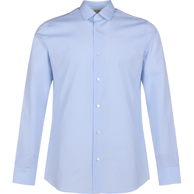 杰尼亚 Z ZEGNA 男士 棉质长袖衬衫 905002 ZCSS1