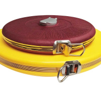 麻布尺皮尺 盒尺 测量尺皮卷尺盘尺 耐用麻布尺 50米