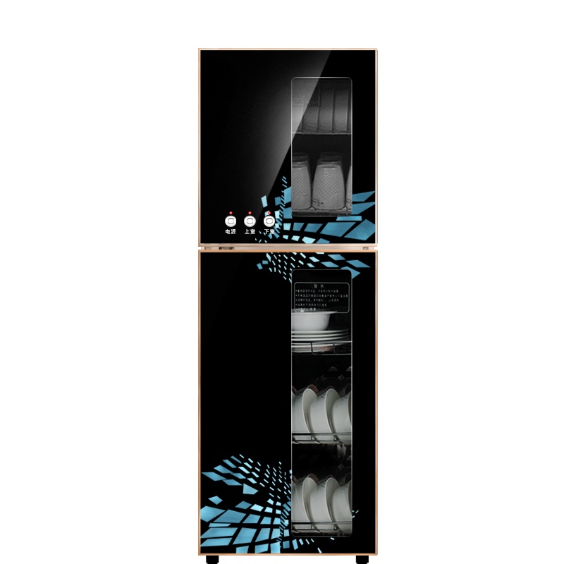 歌迪亚ZTP-138S优雅黑105升大容量消毒柜二星级 商用家用消毒柜立式 臭氧+125℃高温+远红外消毒 消毒碗柜