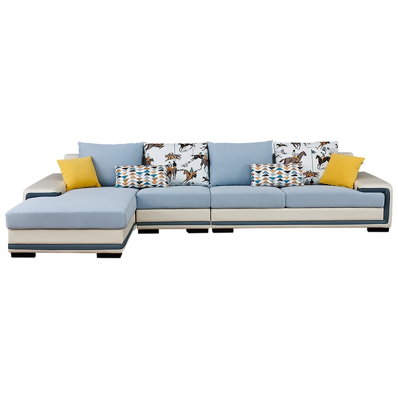 全友沙发布艺沙发 现代简约沙发北欧客厅整装皮布艺沙发组合可拆洗布沙发套装家具102085C