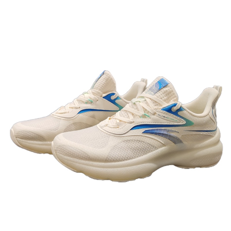 安踏跑鞋男2021年夏季新款泡泡鞋网面透气轻便软底缓震 112125520