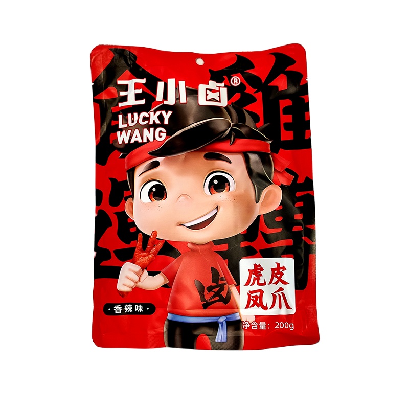王小卤虎皮鸡爪香辣味200g*3袋