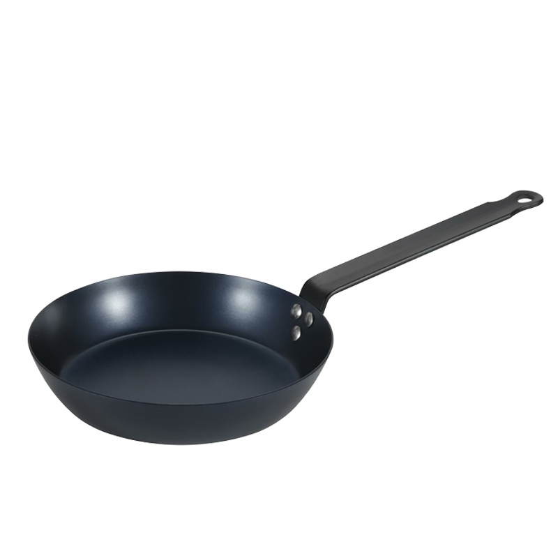 苏宁极物佳馔宝熟铁无涂层平底锅不粘锅煎牛排锅铁锅牛排煎锅28cm大号