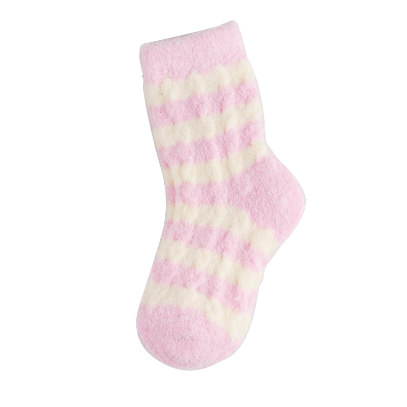 巴布豆配饰儿童地板袜加绒加厚冬季袜子家居袜子0-7岁