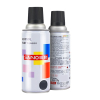 三和普通色系列手摇自动喷漆 4哑光黑 12瓶/箱 (1箱)