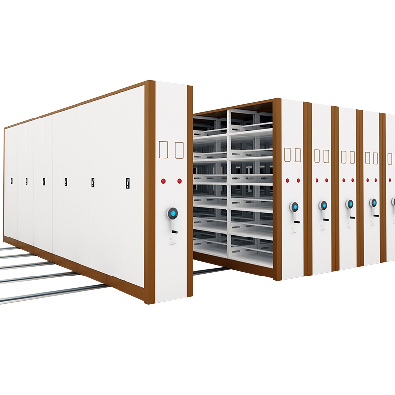 富路达电动密集架钢制密集柜轨道文件柜可定制移动档案柜