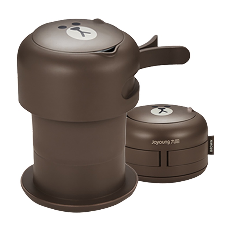 九阳（Joyoung）line折叠水壶烧水壶旅行便携热水壶压缩水杯迷你小型电水壶K06-Z2（棕）【邓伦推荐】