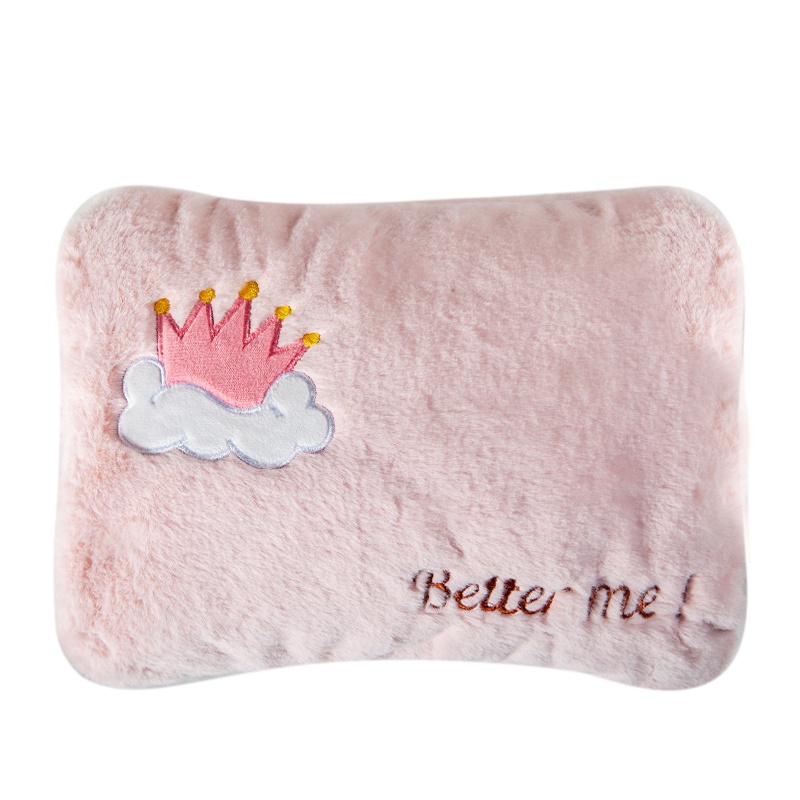 彩虹(RAINBOW)电热暖手宝插电式暖水袋可爱兔毛绒暖宝宝充电式热水袋安全防爆暖脚炉电暖器官方旗舰店正品329-TF