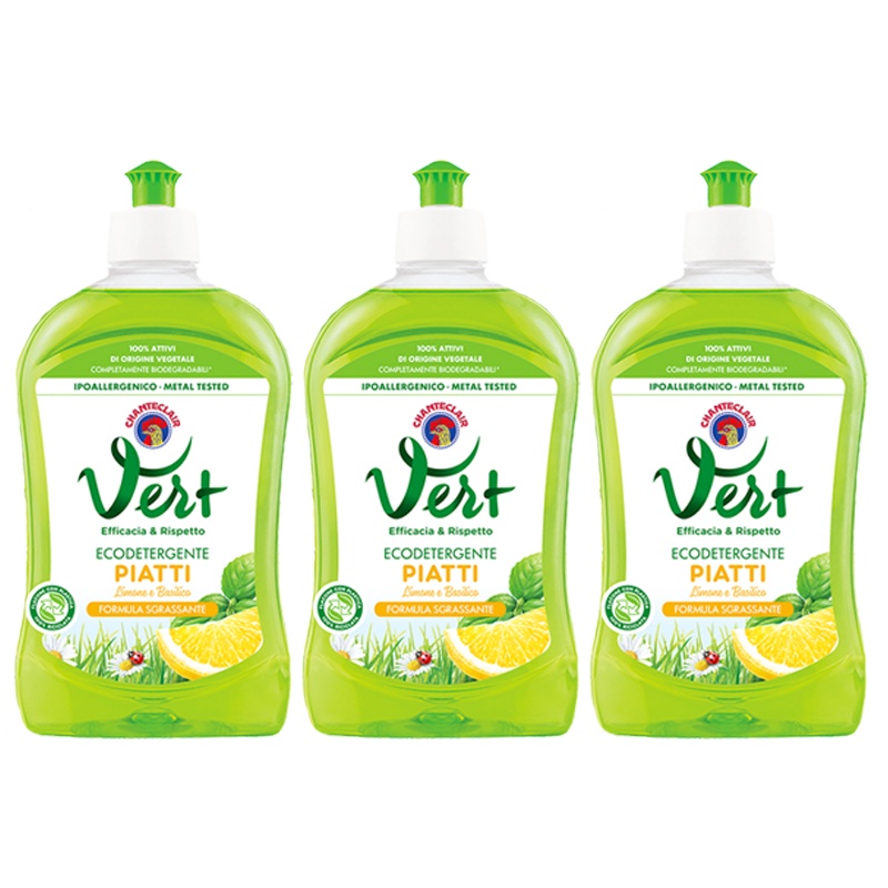 大公鸡头 浓缩洗洁精柠檬味500ml*3瓶