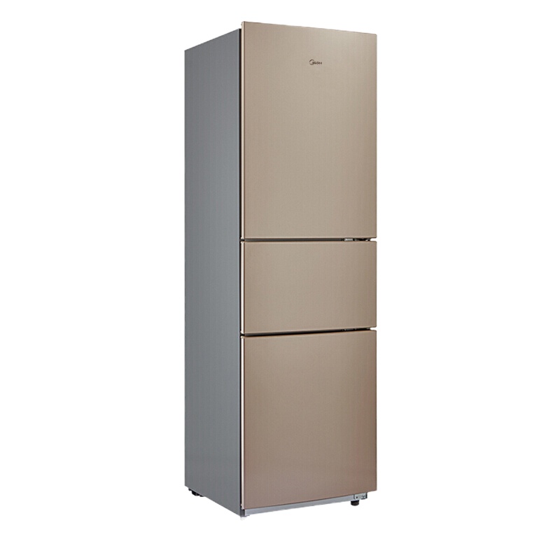 美的(Midea) 213升 节能静音 家用三门小冰箱( 阳光米) BCD-213TM