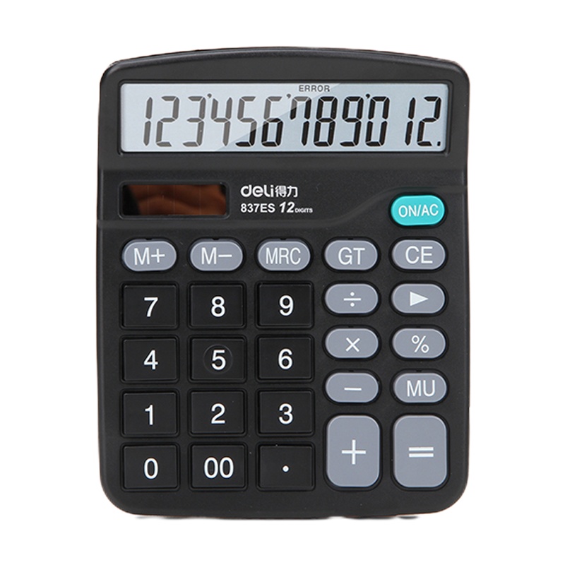 得力 837ES 双电源计算器